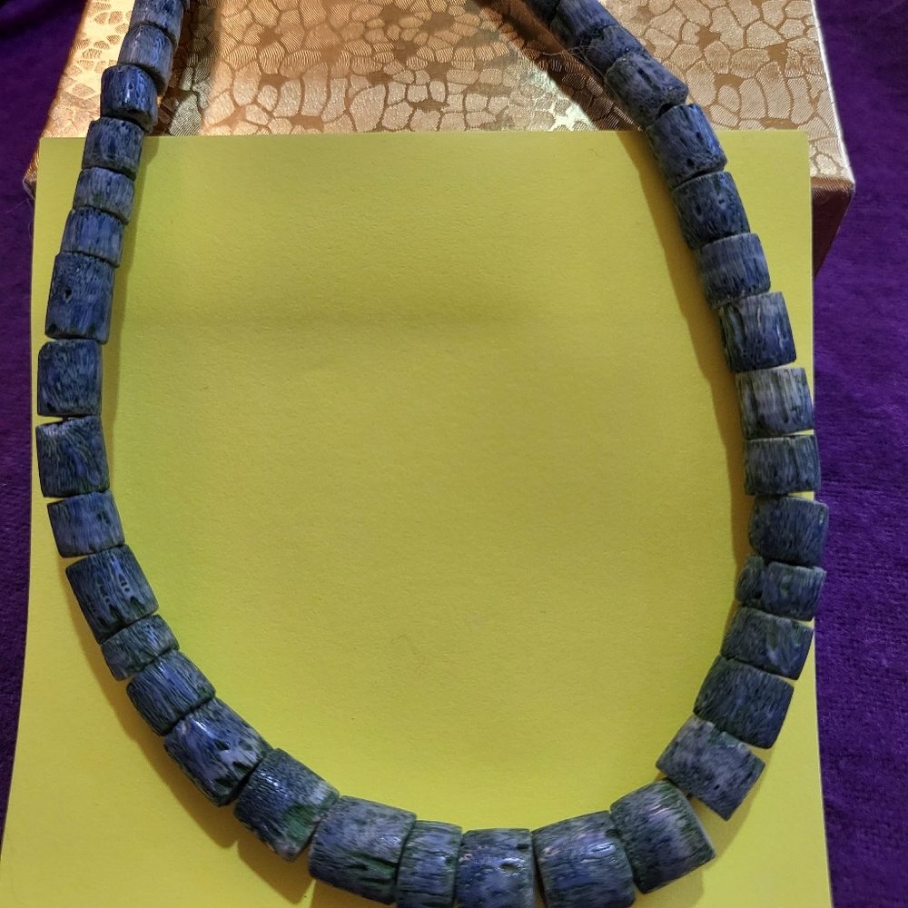 Blue Beaded Necklace